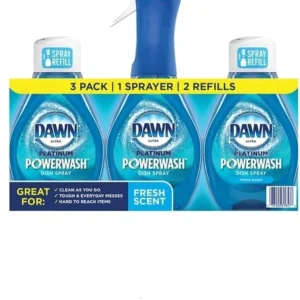 Dawn Platinum Powerwash, Fresh Scent, 1 Starter Kit + 2 Refills