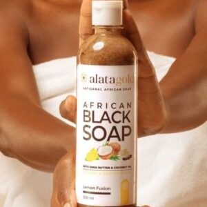 AlataGold African Black Soap - Lemon Fusion