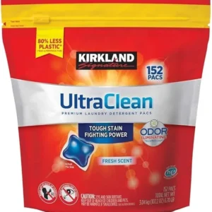 Kirkland Signature Ultra Clean Premium Laundry Detergent Pack with Patented Catch & Release Technology - 152 Pk